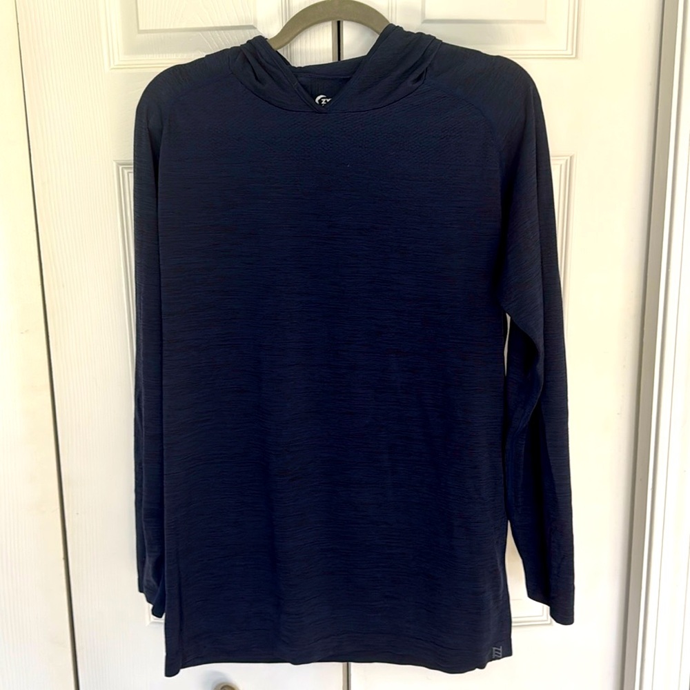 Zyia Navy Blue Long Sleeve Light Weight Hoodie Size M